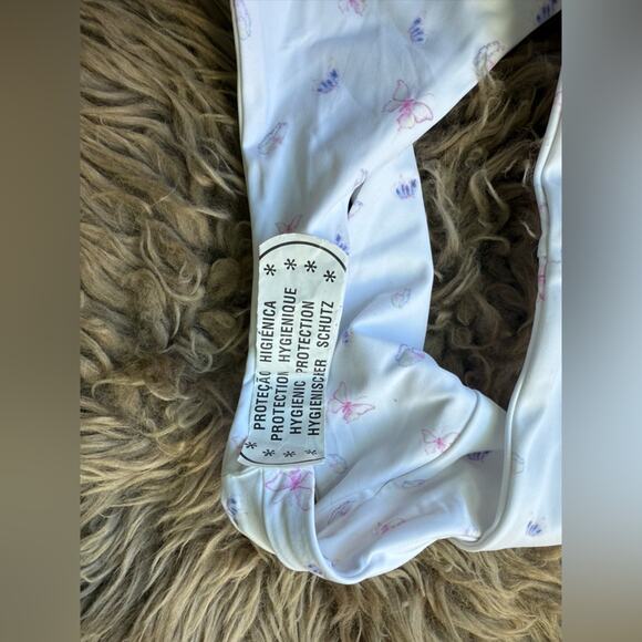New Djerf Avenue Cheeky Swim Bikini Bottoms in Butterfly Size Small White - Picture 5 of 6
